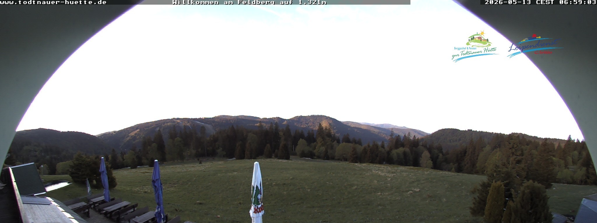 Archived image Webcam Todtnau mountain hut, Black Forest