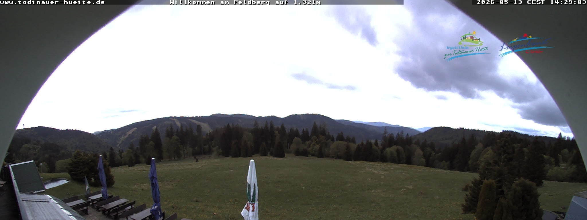 Archived image Webcam Todtnau mountain hut, Black Forest
