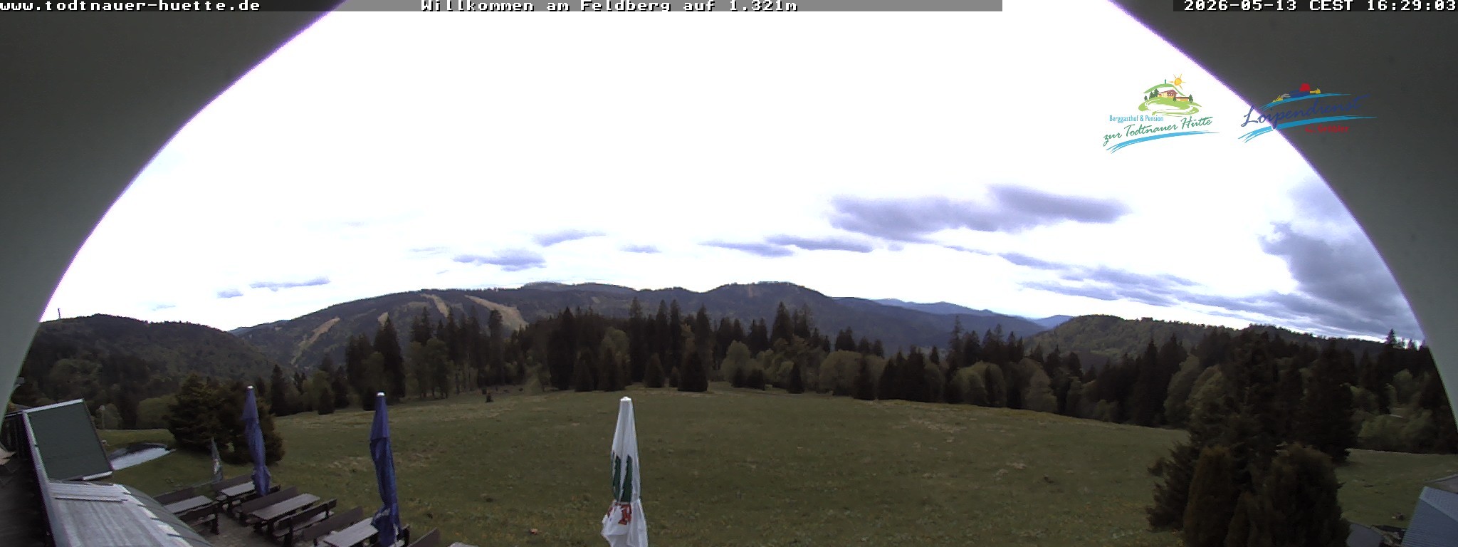 Archived image Webcam Todtnau mountain hut, Black Forest