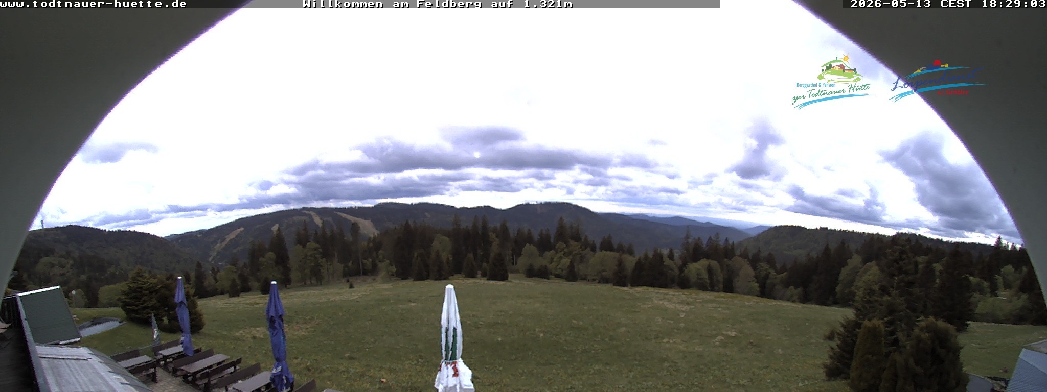 Archived image Webcam Todtnau mountain hut, Black Forest