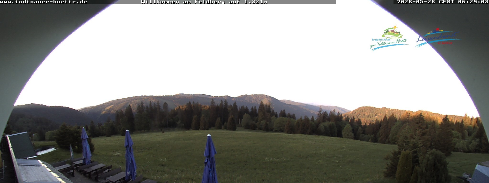 Archived image Webcam Todtnau mountain hut, Black Forest