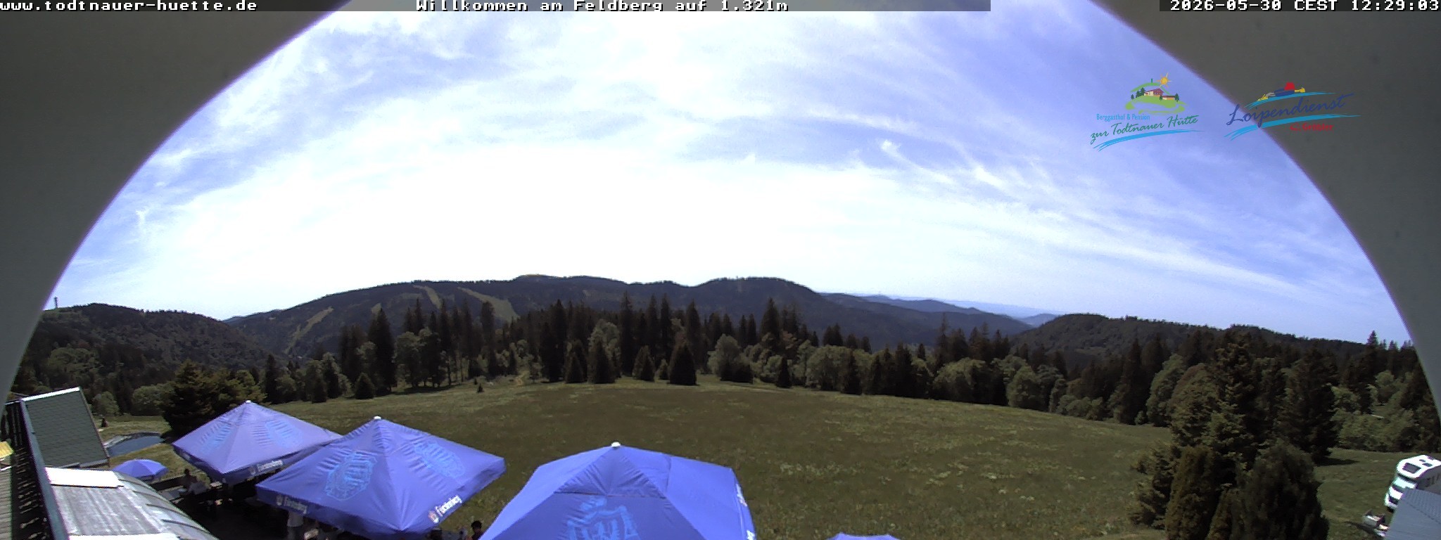 Archived image Webcam Todtnau mountain hut, Black Forest