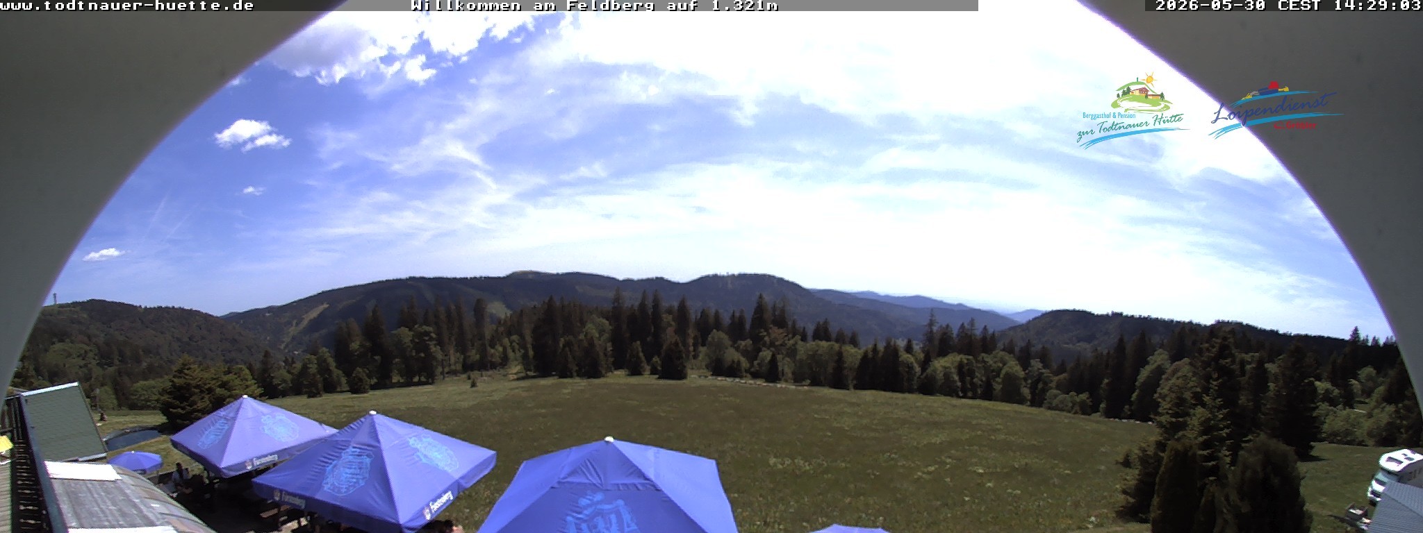 Archived image Webcam Todtnau mountain hut, Black Forest