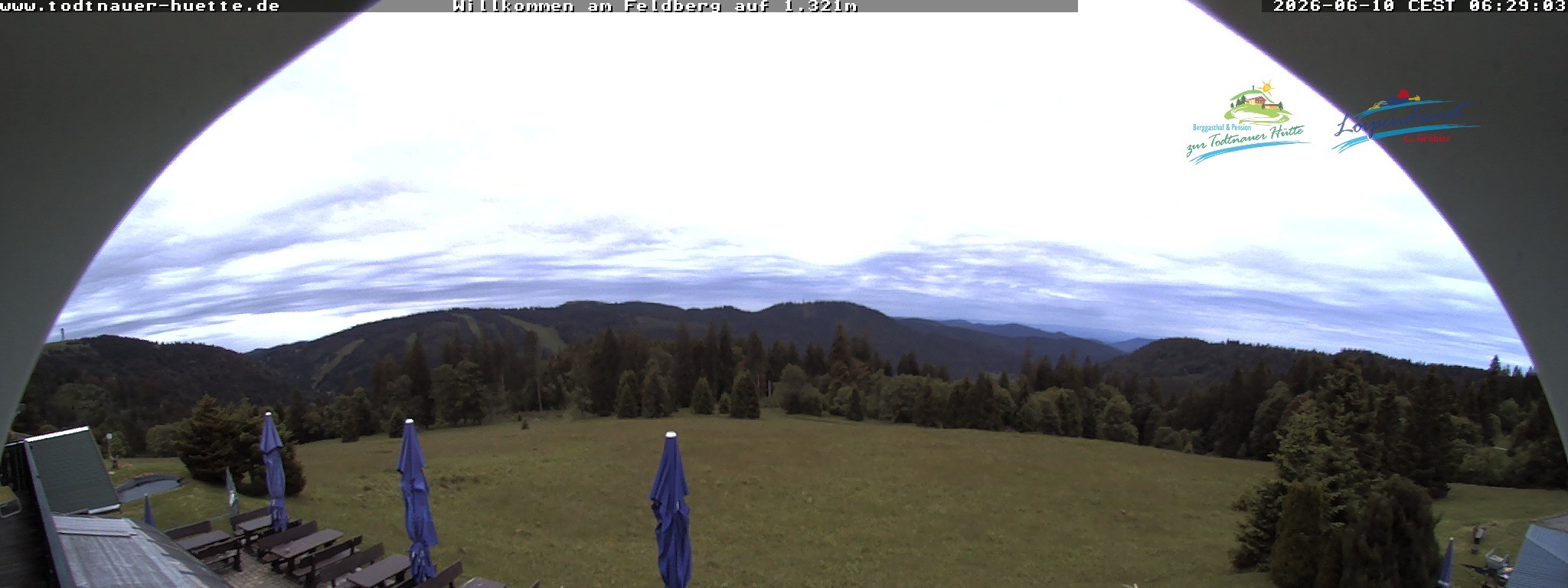 Archived image Webcam Todtnau mountain hut, Black Forest