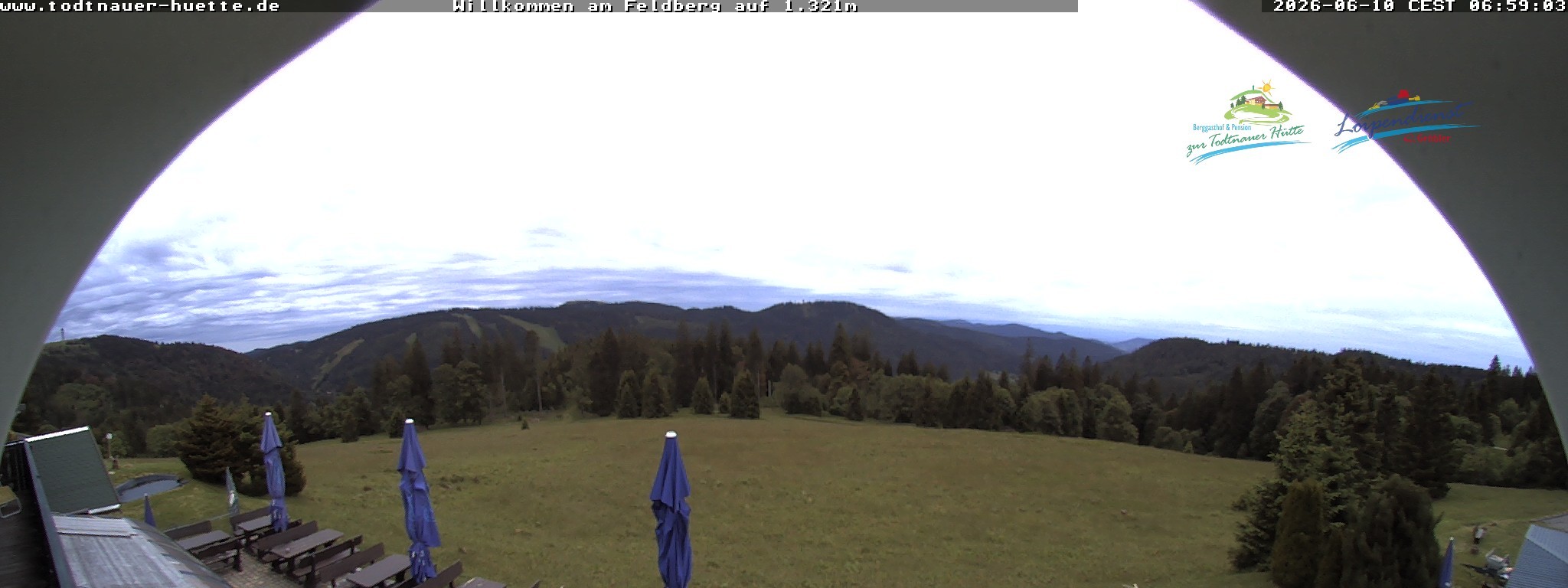 Archived image Webcam Todtnau mountain hut, Black Forest