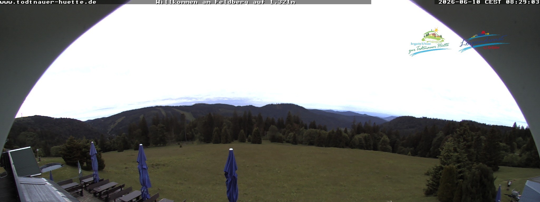 Archived image Webcam Todtnau mountain hut, Black Forest