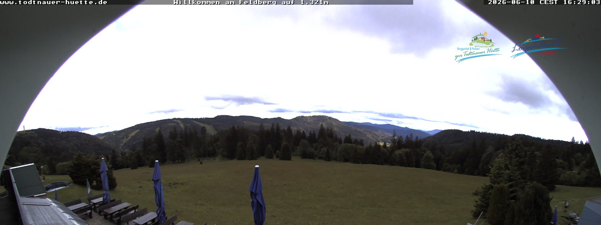 Archived image Webcam Todtnau mountain hut, Black Forest
