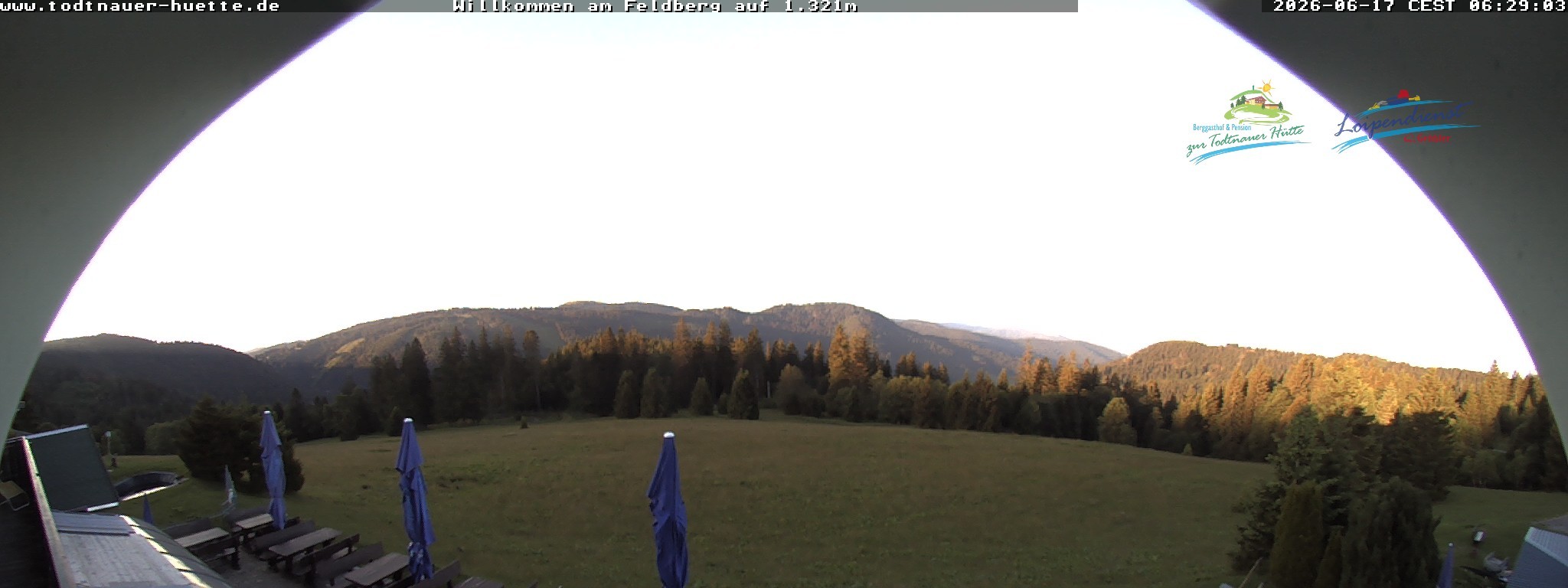 Archived image Webcam Todtnau mountain hut, Black Forest