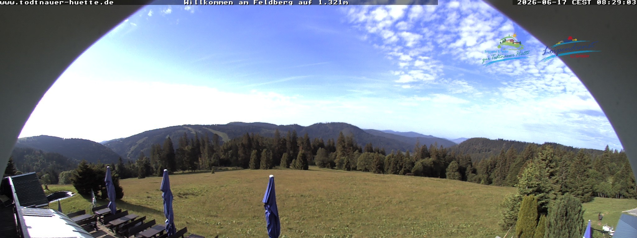 Archived image Webcam Todtnau mountain hut, Black Forest