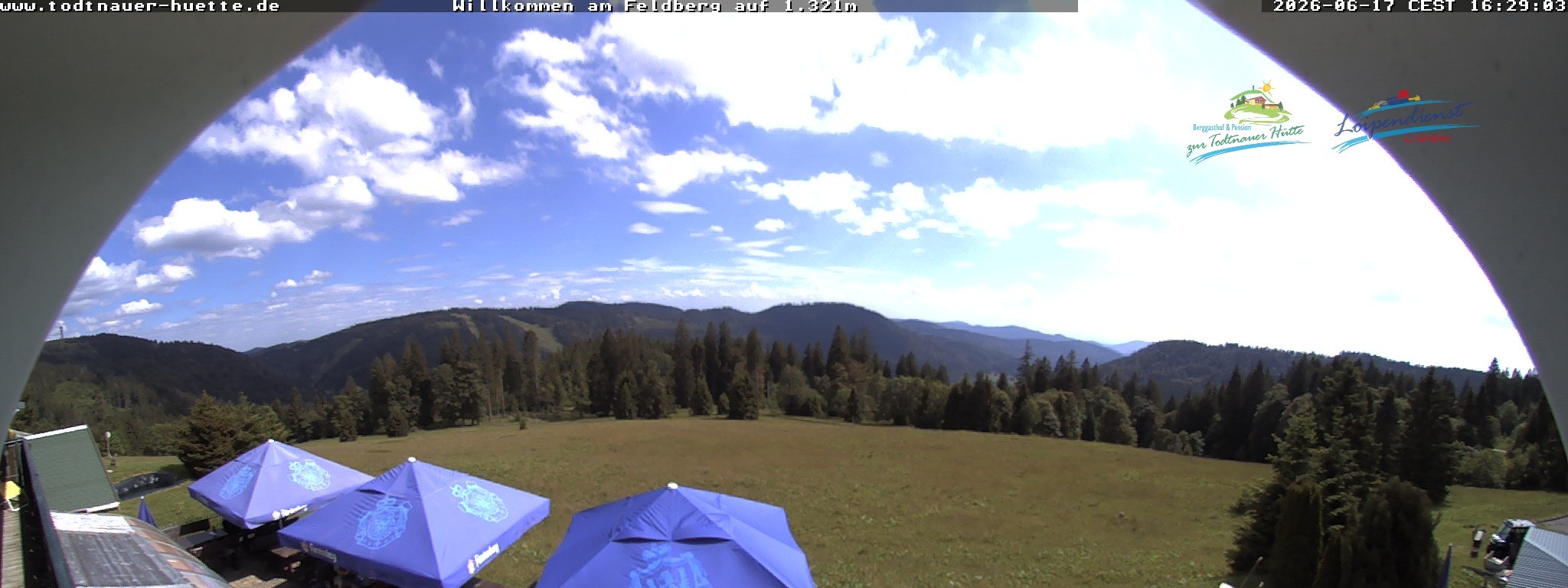 Archived image Webcam Todtnau mountain hut, Black Forest