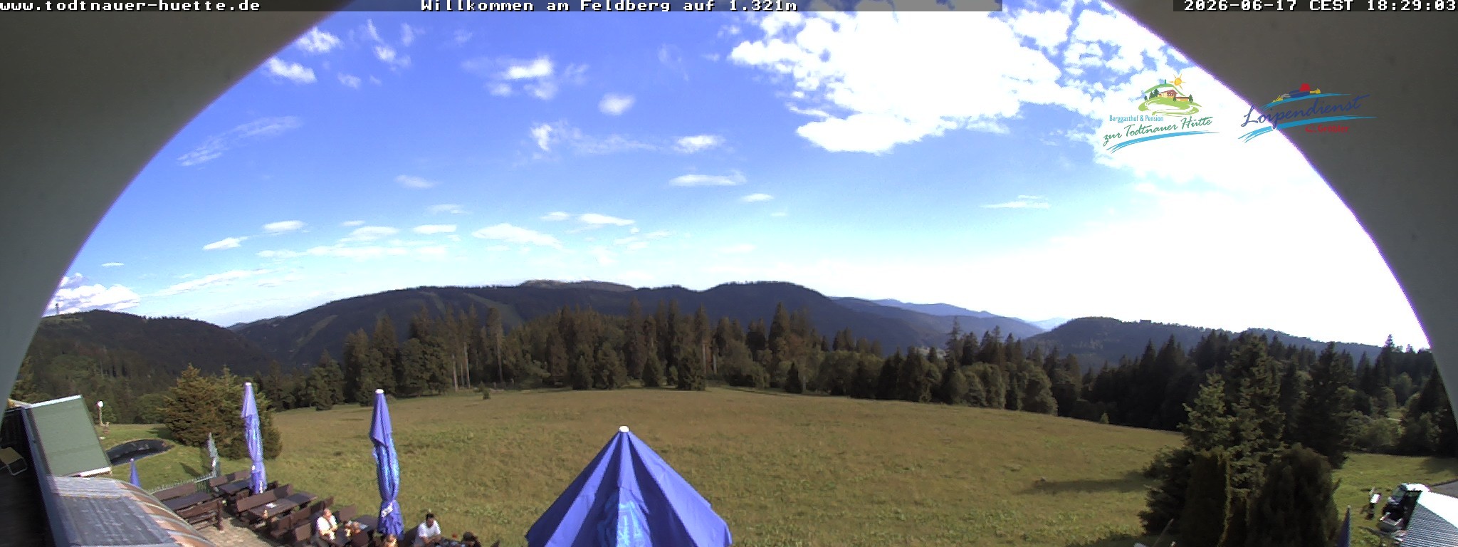 Archived image Webcam Todtnau mountain hut, Black Forest