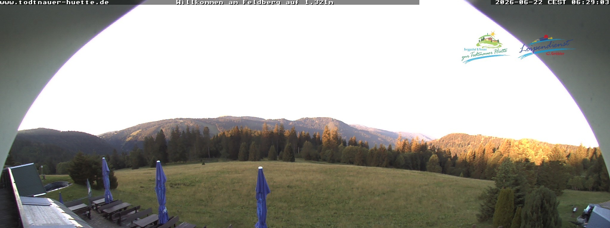 Archived image Webcam Todtnau mountain hut, Black Forest