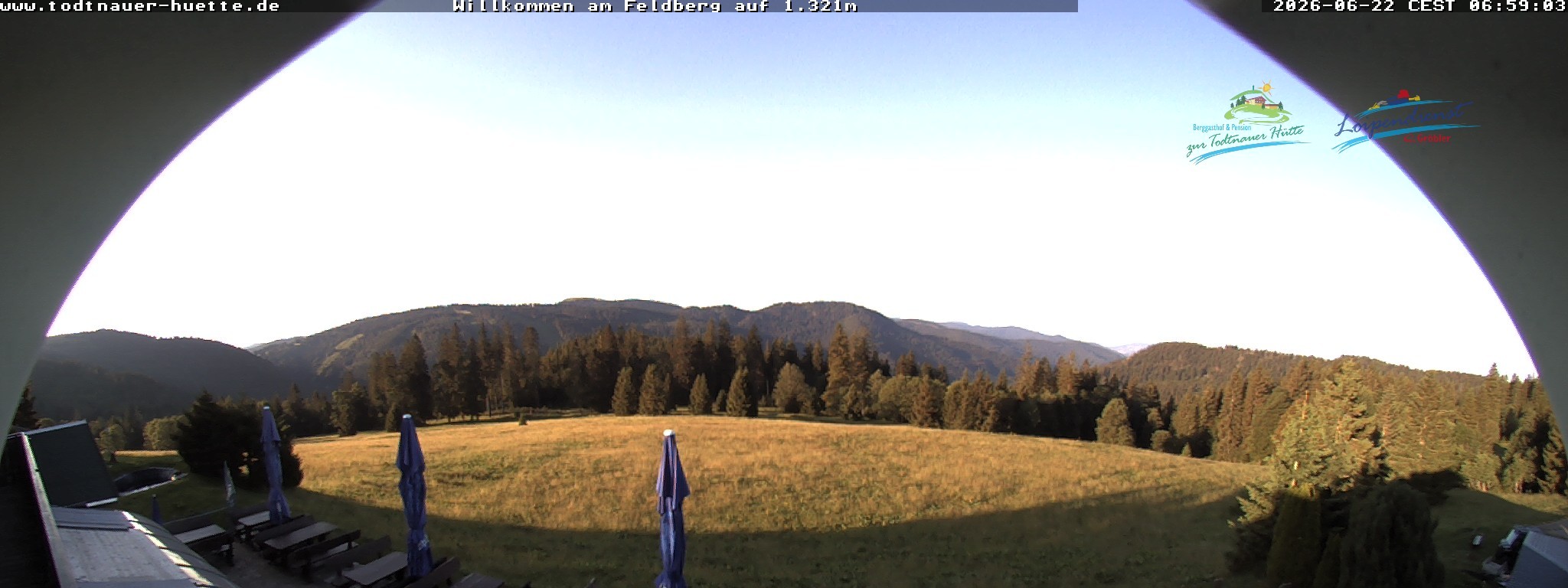 Archived image Webcam Todtnau mountain hut, Black Forest