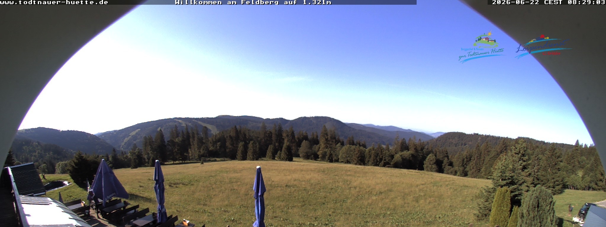Archived image Webcam Todtnau mountain hut, Black Forest
