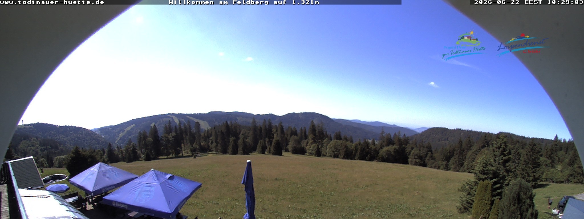 Archived image Webcam Todtnau mountain hut, Black Forest