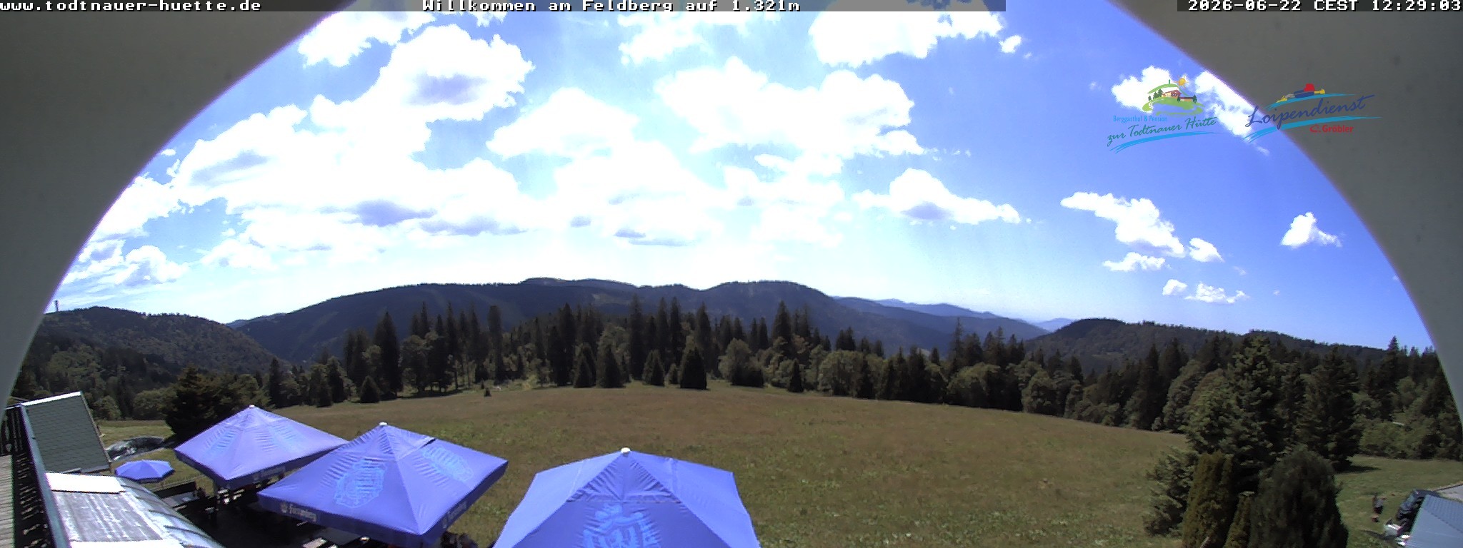 Archived image Webcam Todtnau mountain hut, Black Forest