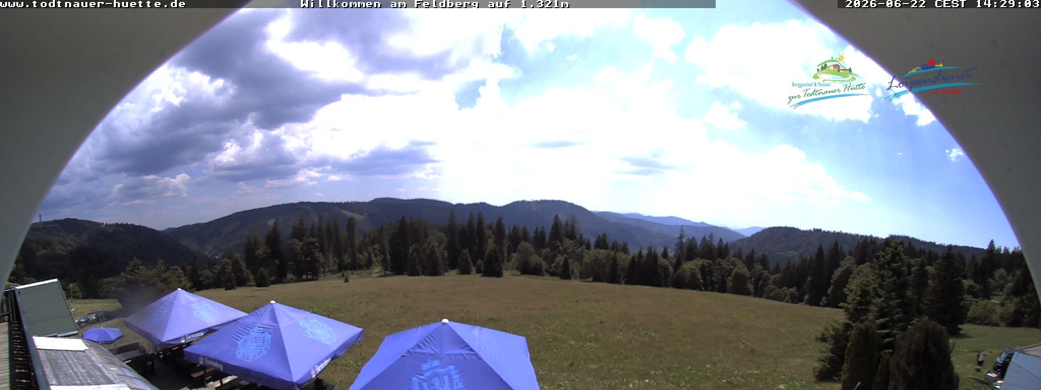 Archived image Webcam Todtnau mountain hut, Black Forest