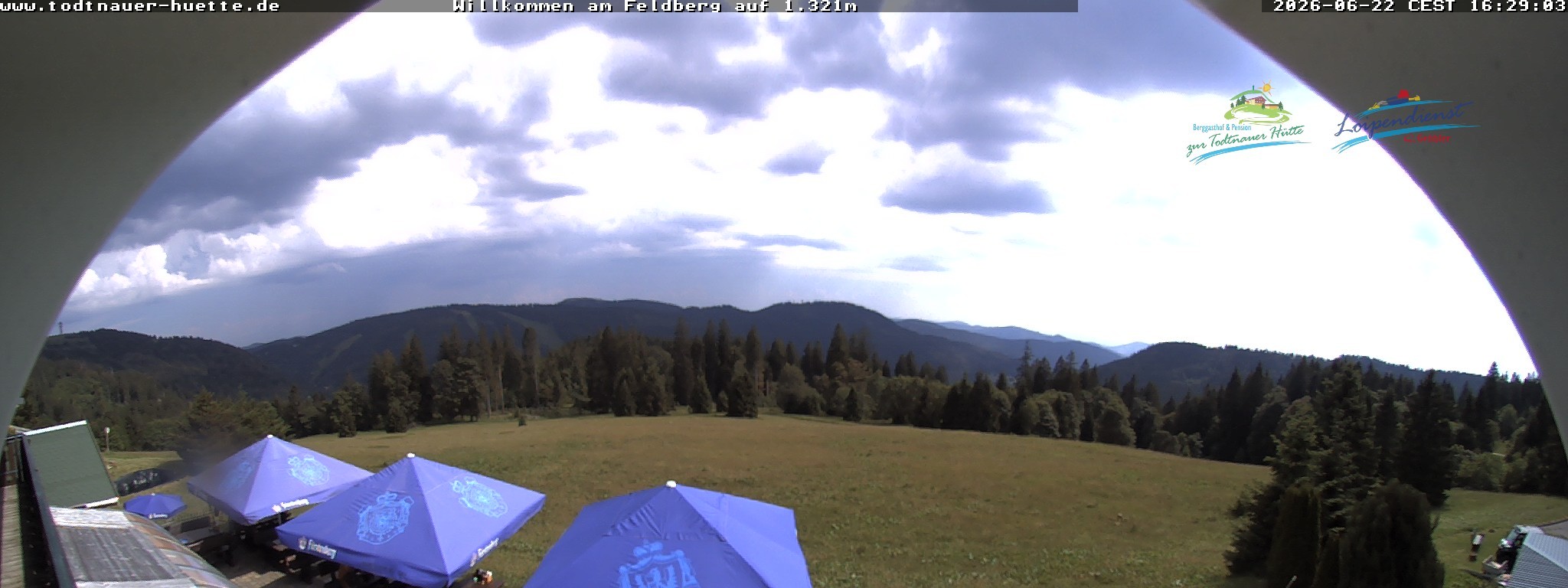 Archived image Webcam Todtnau mountain hut, Black Forest