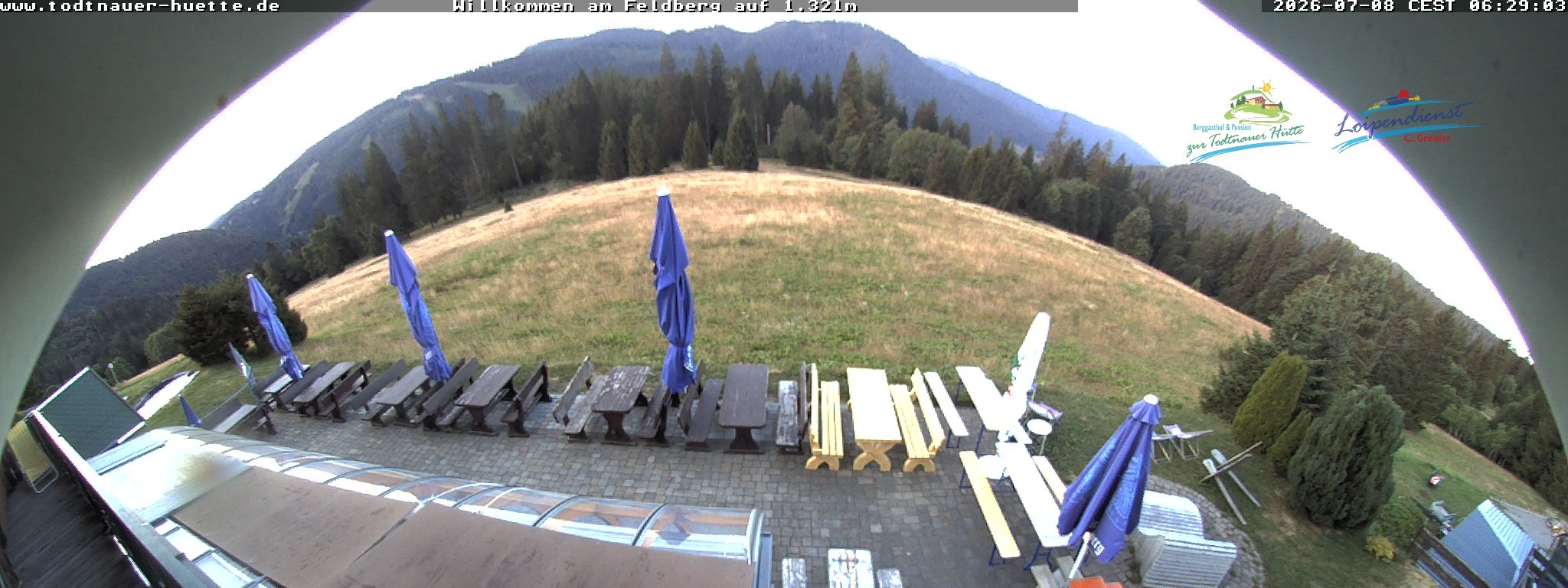 Archived image Webcam Todtnau mountain hut, Black Forest