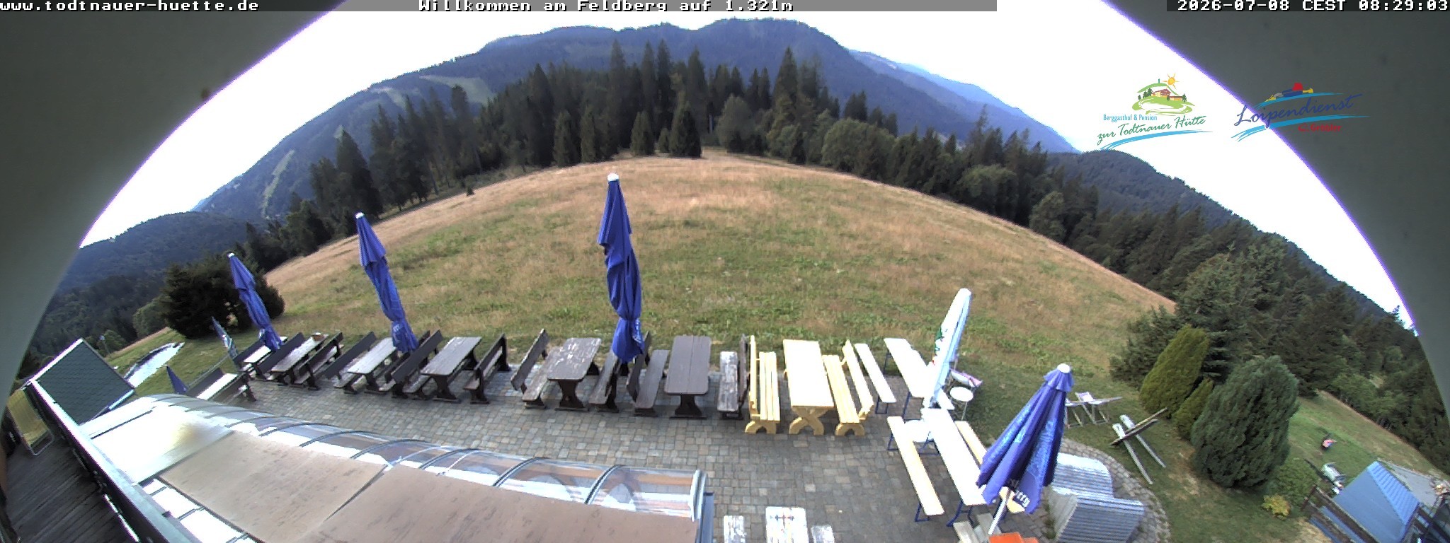 Archived image Webcam Todtnau mountain hut, Black Forest