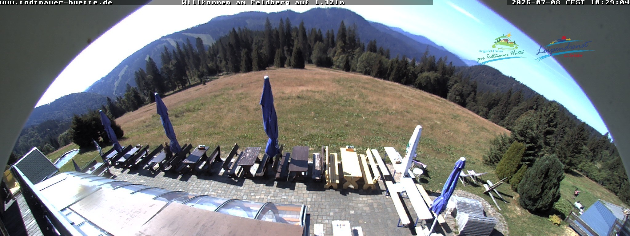 Archived image Webcam Todtnau mountain hut, Black Forest