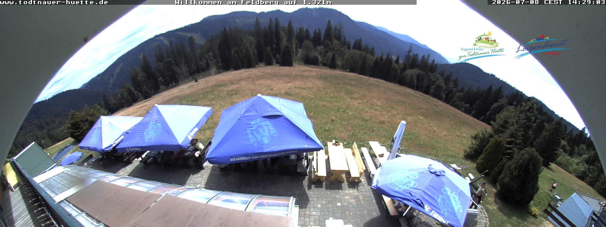 Archived image Webcam Todtnau mountain hut, Black Forest