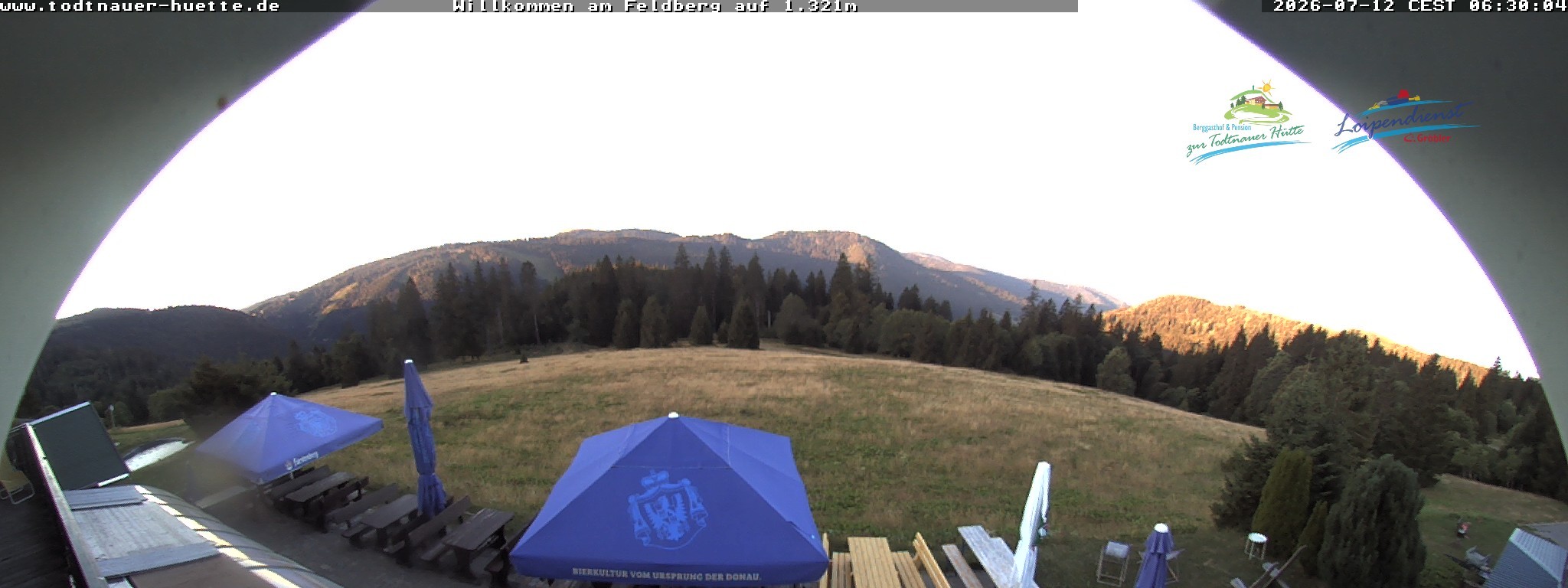 Archived image Webcam Todtnau mountain hut, Black Forest