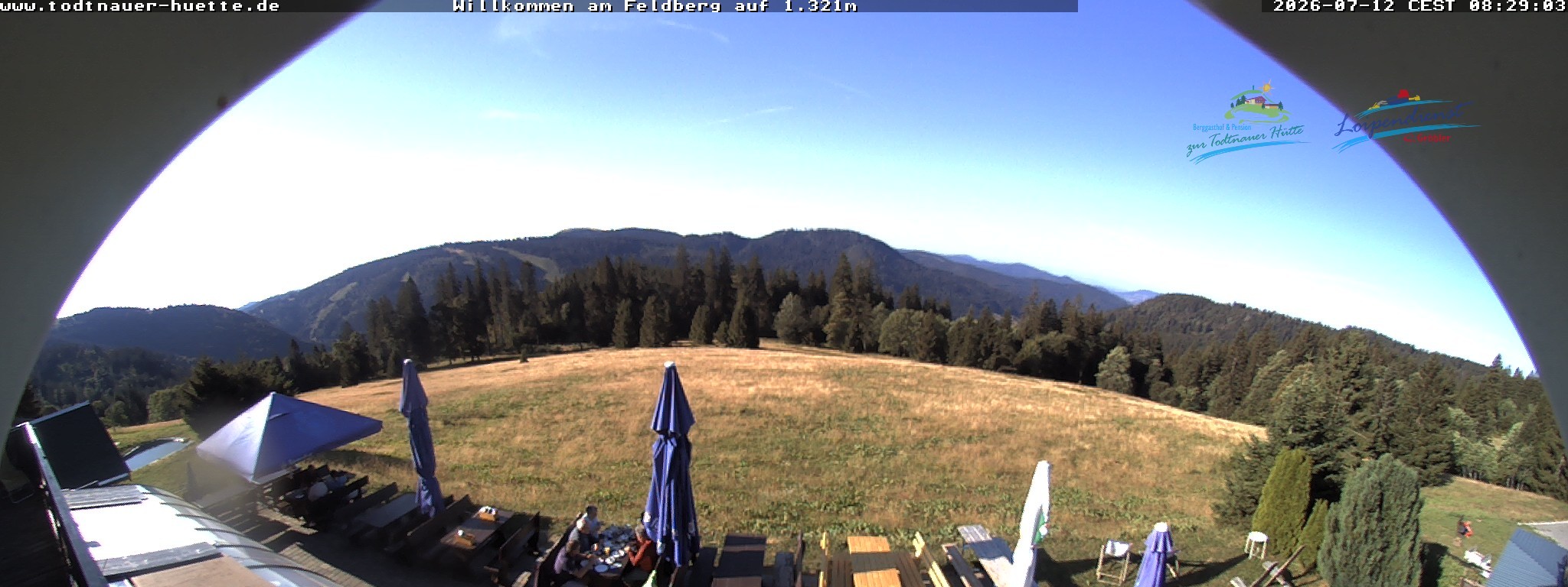 Archived image Webcam Todtnau mountain hut, Black Forest