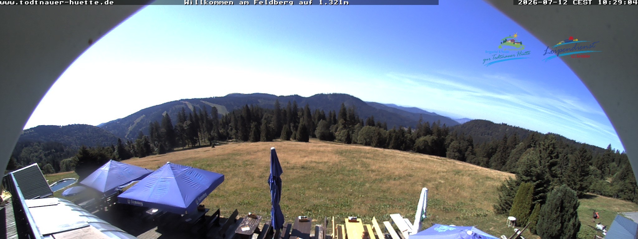 Archived image Webcam Todtnau mountain hut, Black Forest
