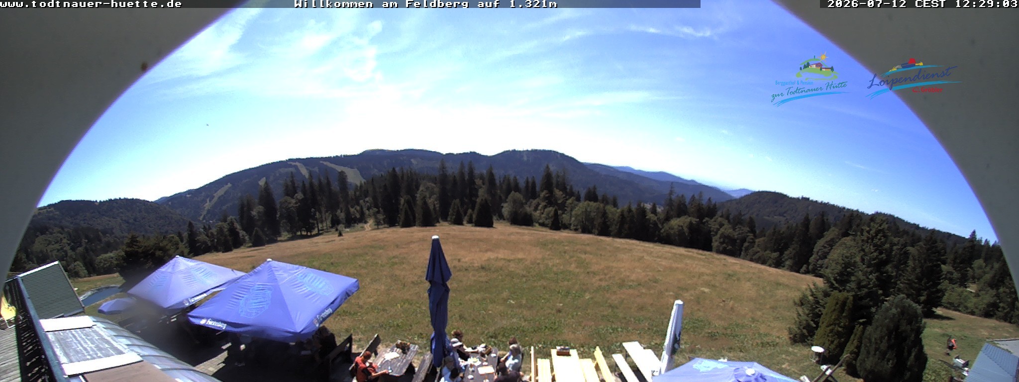 Archived image Webcam Todtnau mountain hut, Black Forest
