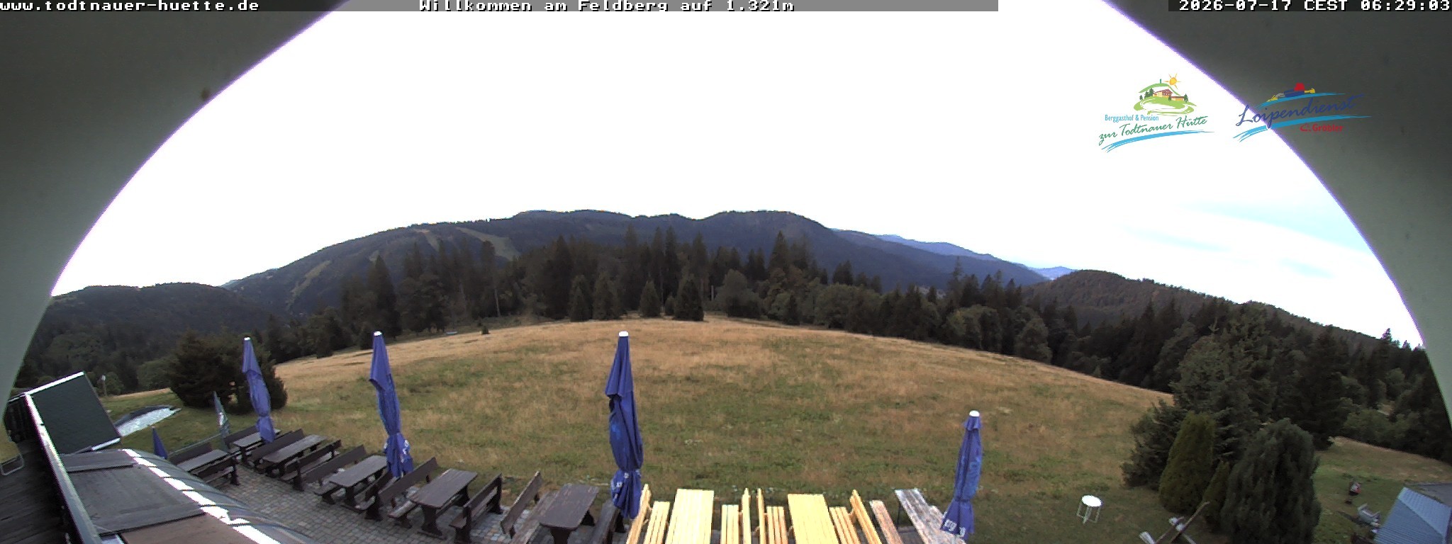 Archived image Webcam Todtnau mountain hut, Black Forest