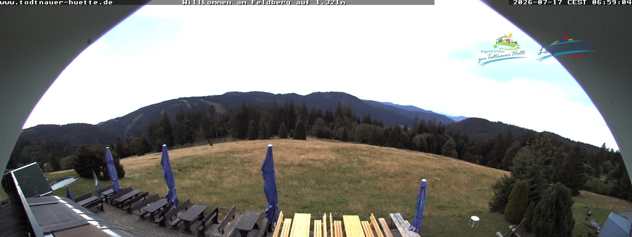 Archived image Webcam Todtnau mountain hut, Black Forest