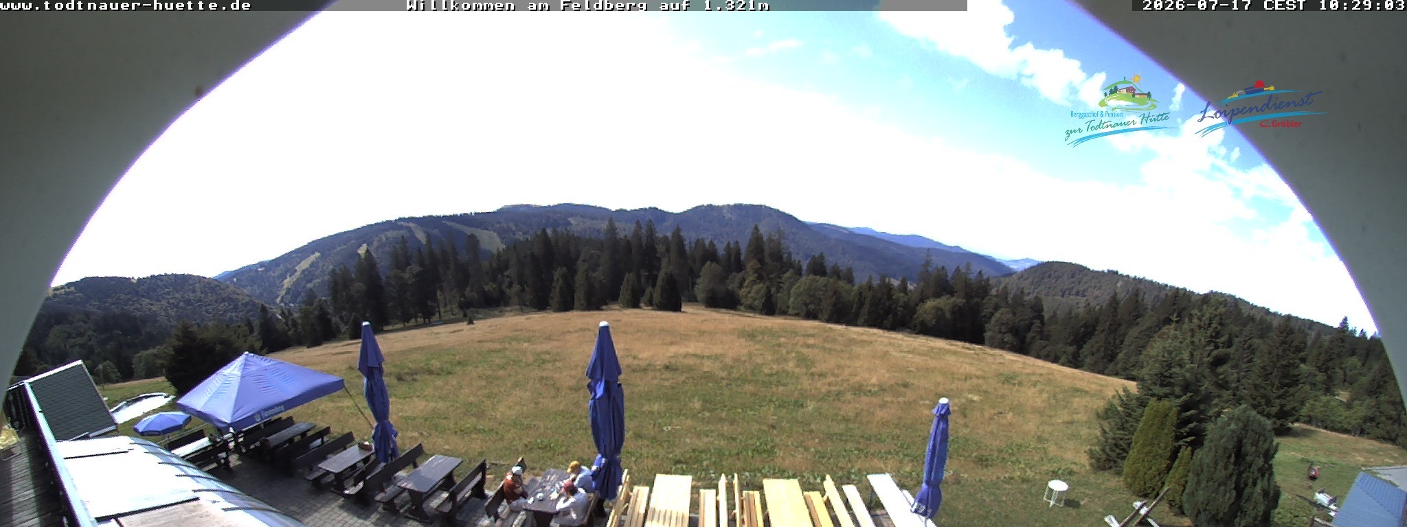 Archived image Webcam Todtnau mountain hut, Black Forest