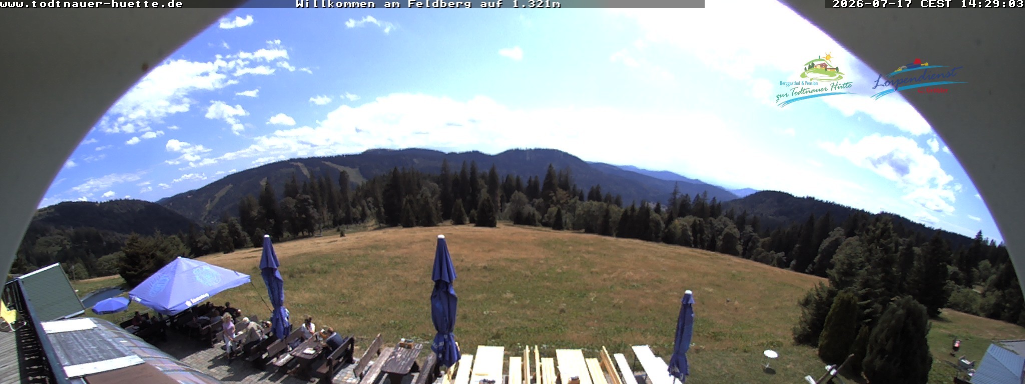 Archived image Webcam Todtnau mountain hut, Black Forest