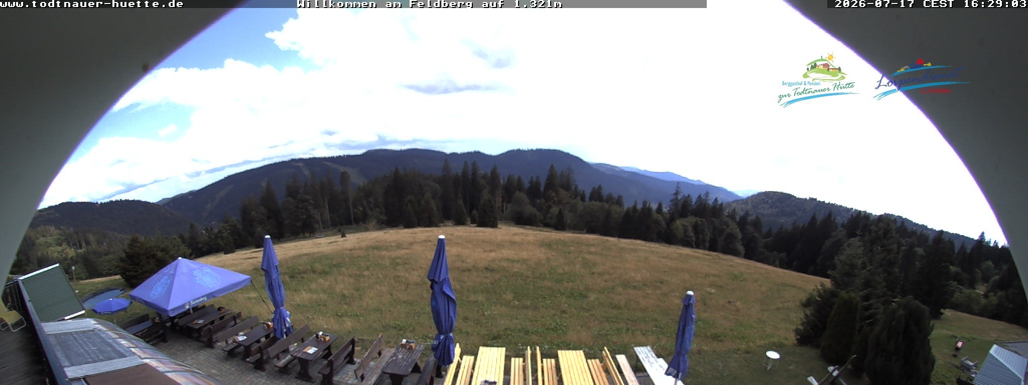 Archived image Webcam Todtnau mountain hut, Black Forest