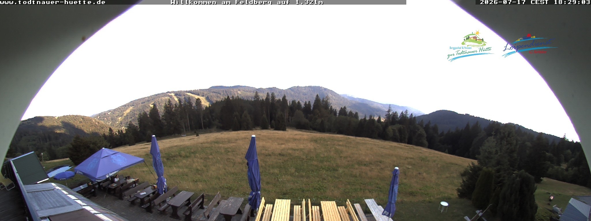 Archived image Webcam Todtnau mountain hut, Black Forest