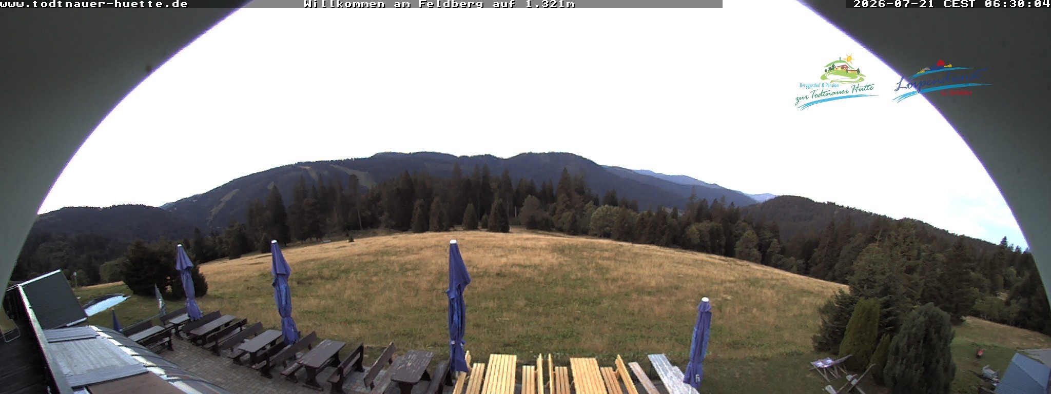 Archived image Webcam Todtnau mountain hut, Black Forest