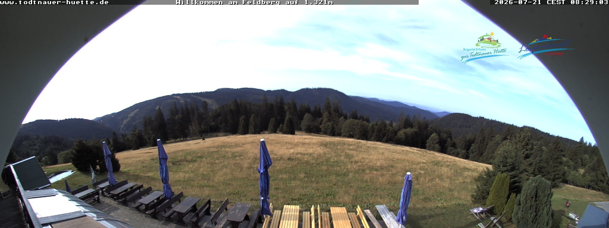 Archived image Webcam Todtnau mountain hut, Black Forest