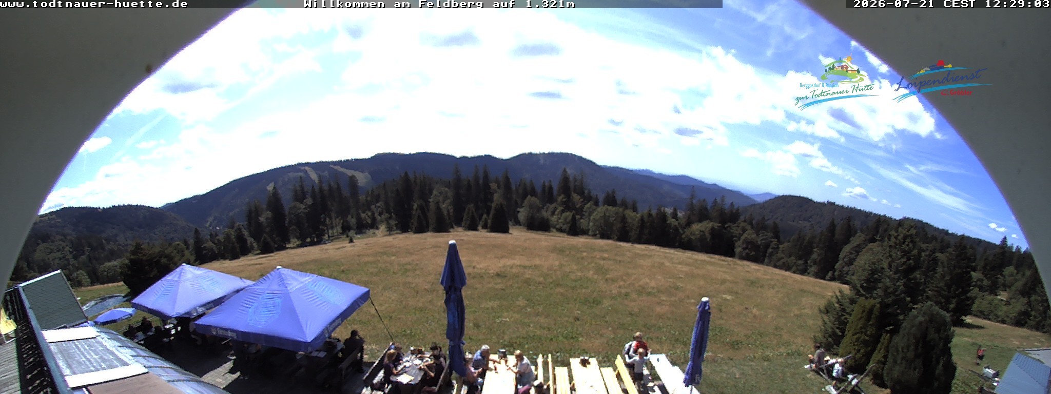 Archived image Webcam Todtnau mountain hut, Black Forest