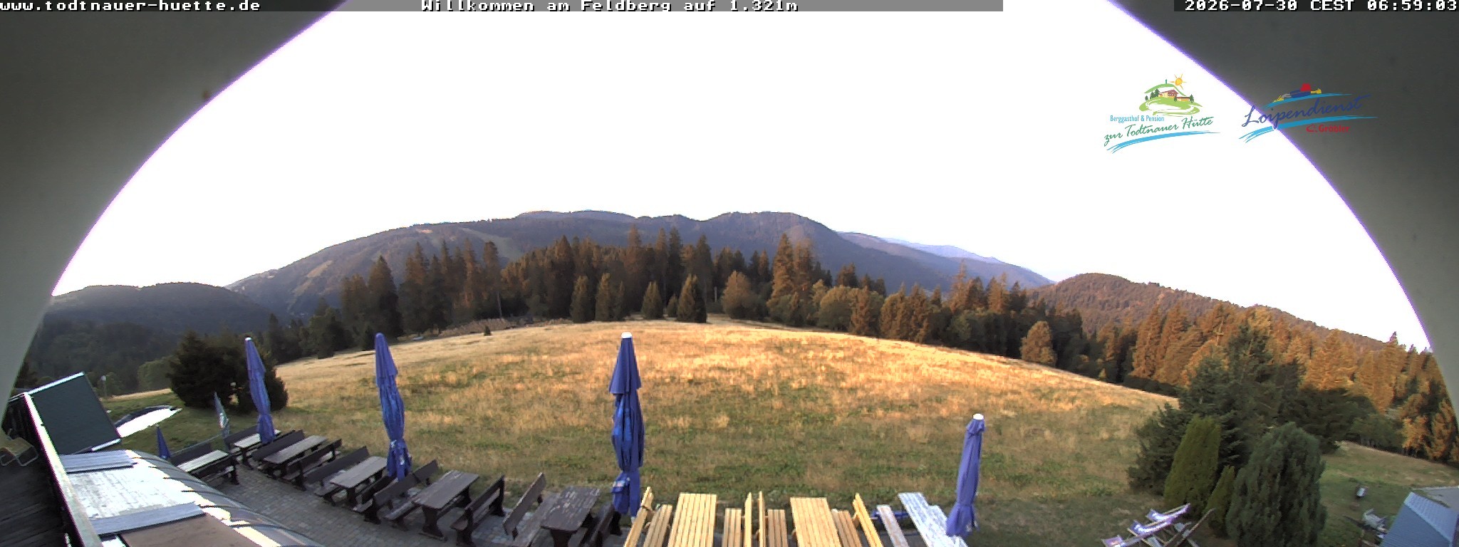 Archived image Webcam Todtnau mountain hut, Black Forest