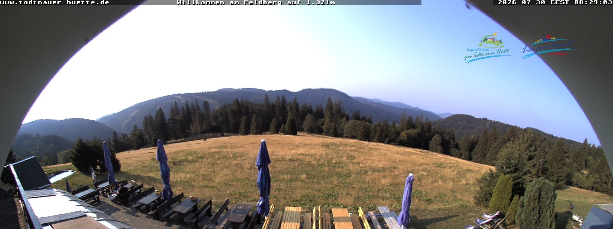 Archived image Webcam Todtnau mountain hut, Black Forest