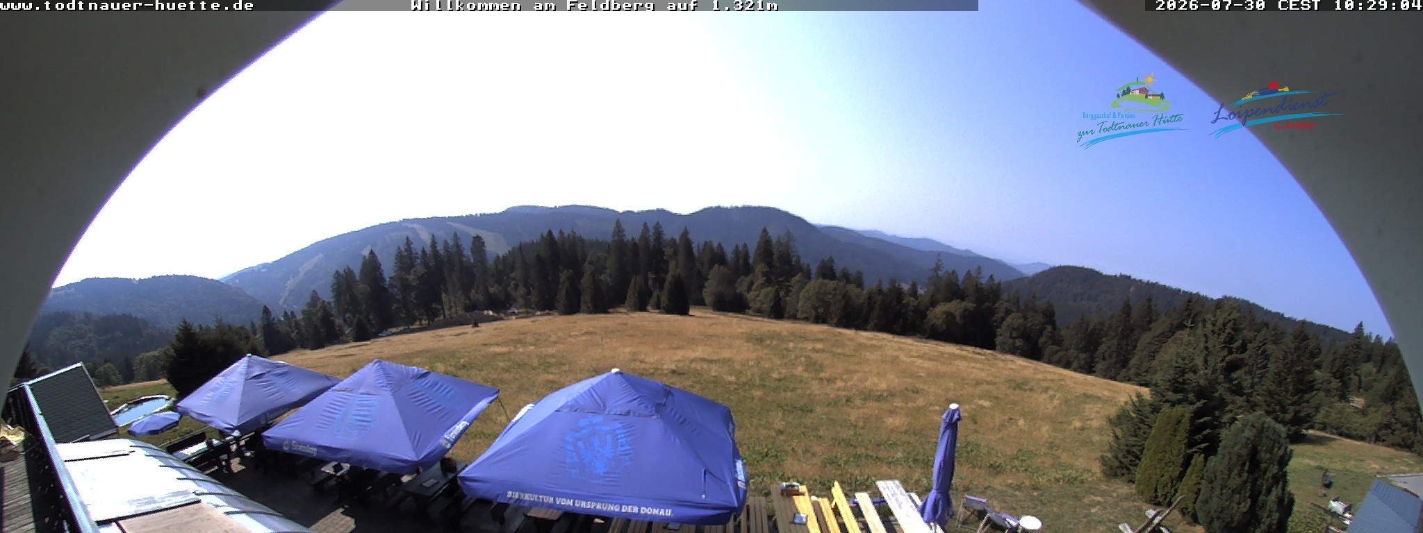 Archived image Webcam Todtnau mountain hut, Black Forest
