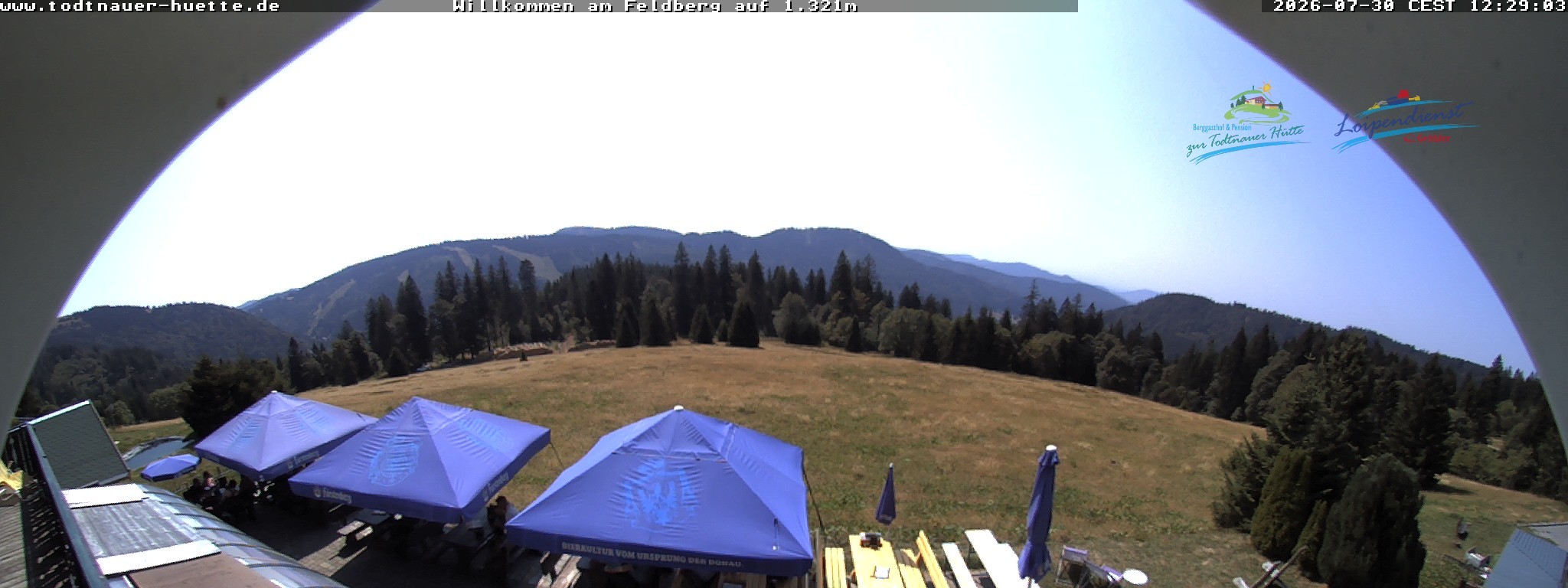 Archived image Webcam Todtnau mountain hut, Black Forest