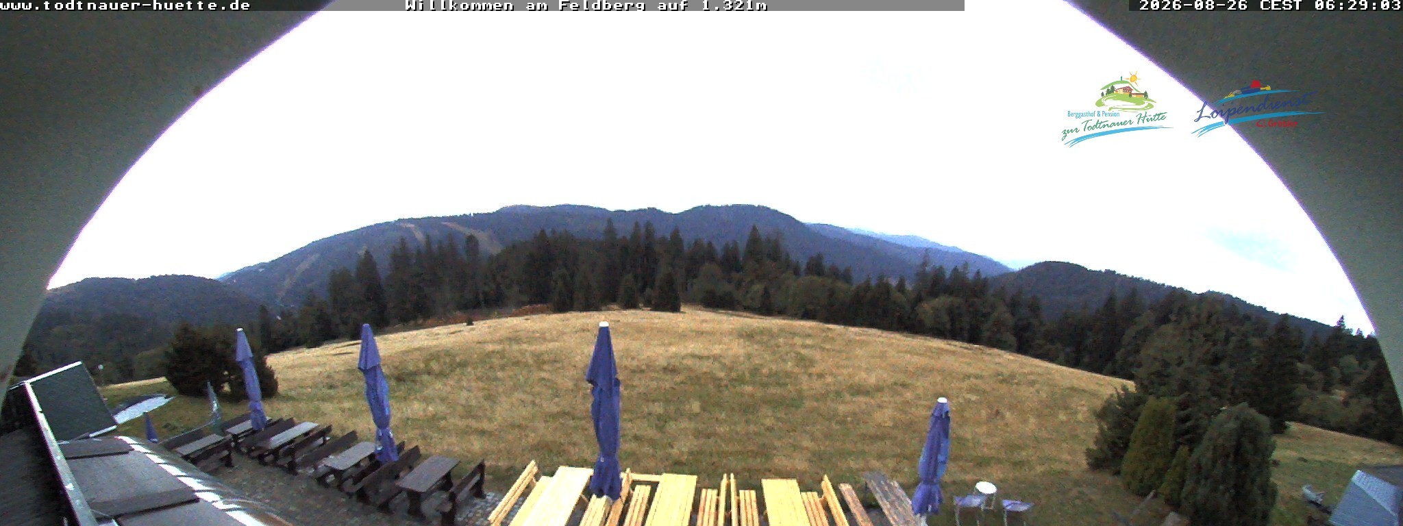 Archived image Webcam Todtnau mountain hut, Black Forest