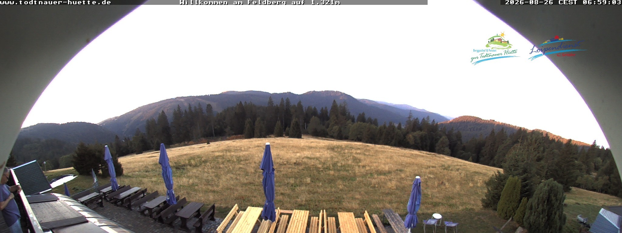 Archived image Webcam Todtnau mountain hut, Black Forest
