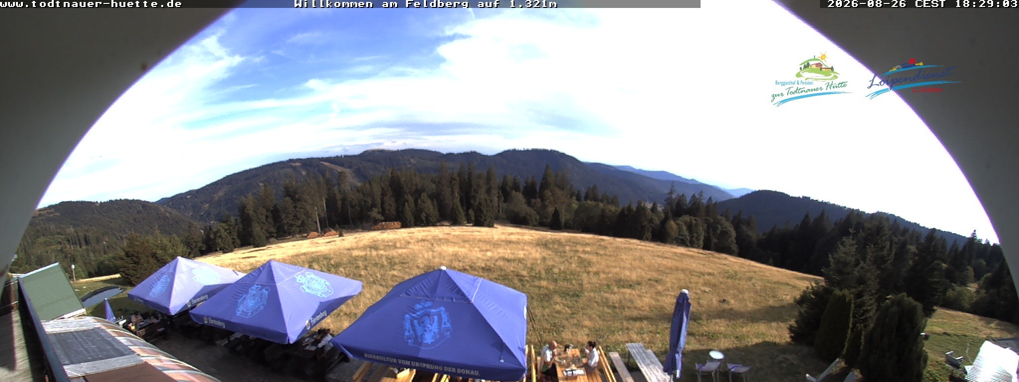Archived image Webcam Todtnau mountain hut, Black Forest