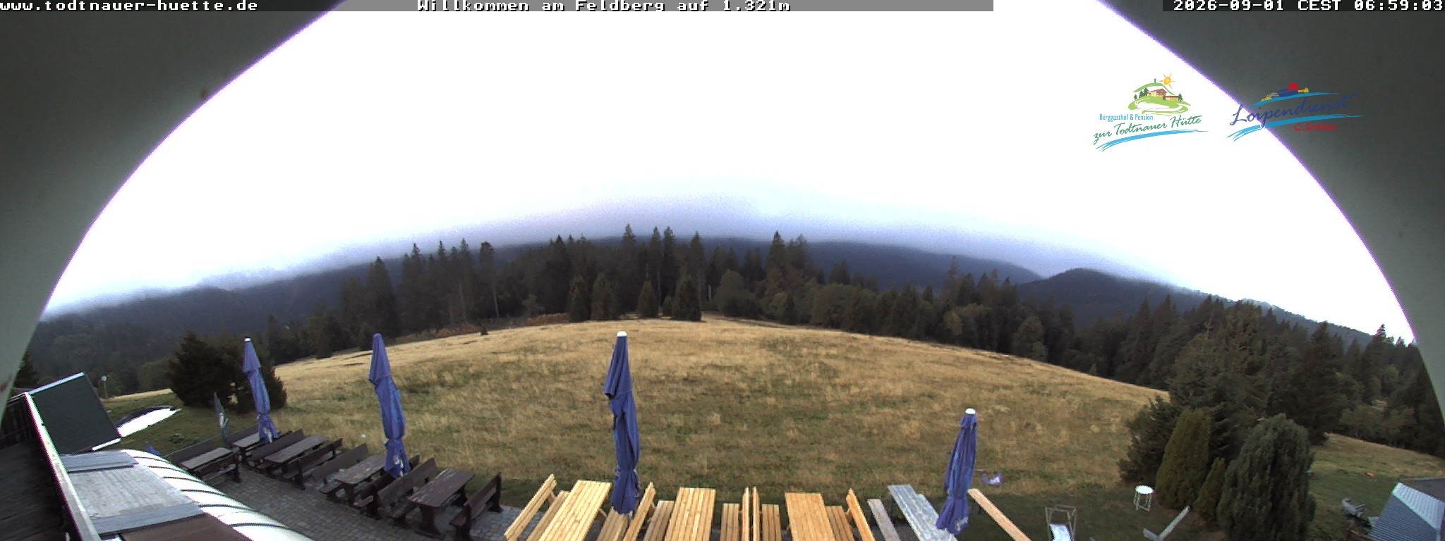 Archived image Webcam Todtnau mountain hut, Black Forest