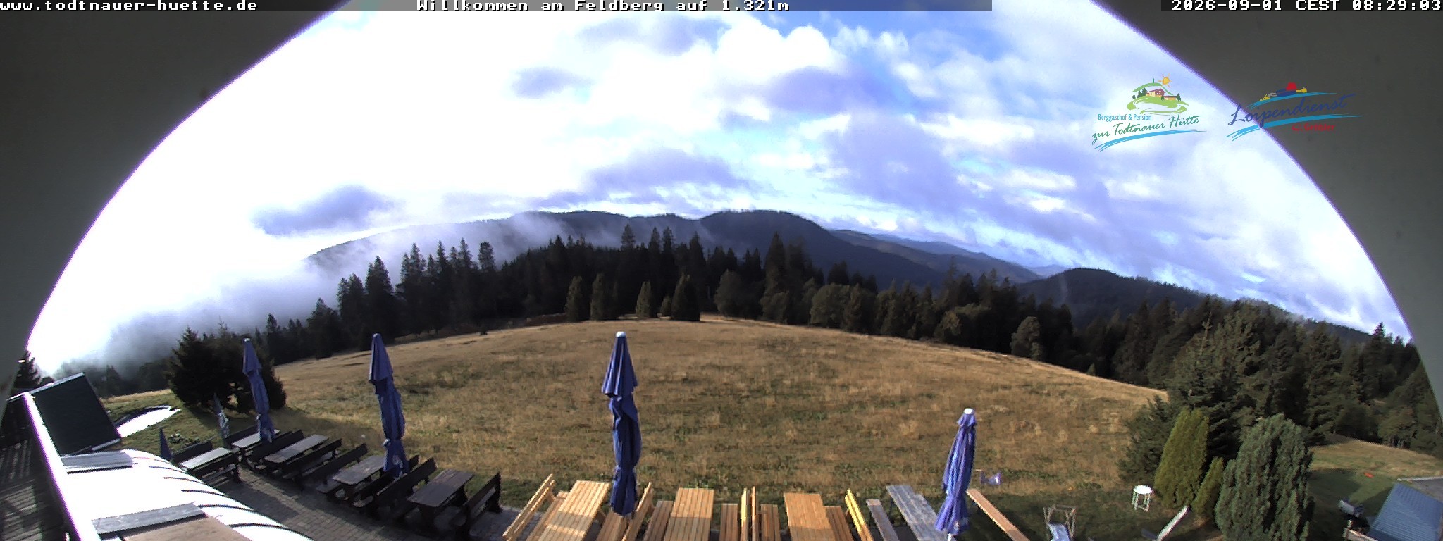 Archived image Webcam Todtnau mountain hut, Black Forest