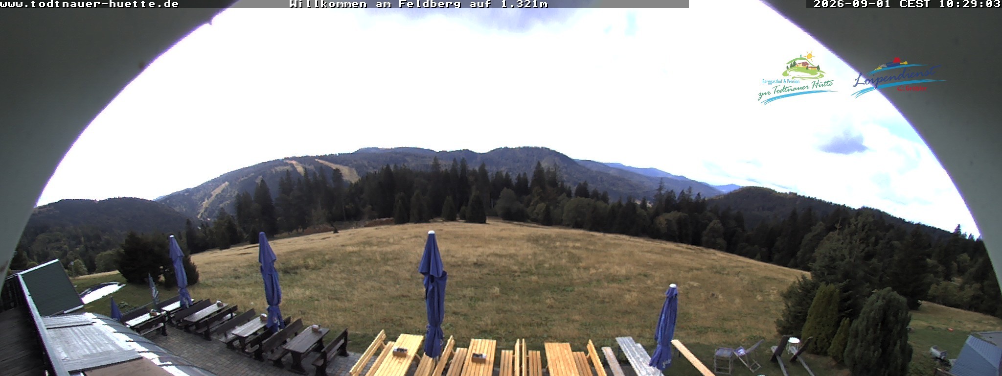Archived image Webcam Todtnau mountain hut, Black Forest