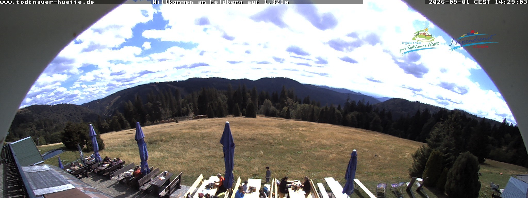 Archived image Webcam Todtnau mountain hut, Black Forest